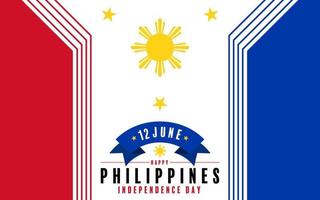 jour de l'indépendance des philippines vecteur