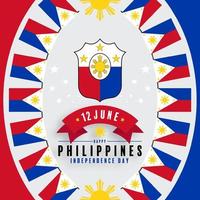 jour de l'indépendance des philippines vecteur