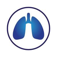 vecteur de conception de logo pulmonaire pour votre entreprise