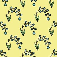 motif floral sans soudure. fond de fleurs colorées. doodle motif floral de la fête des mères. illustration de motif floral vintage vecteur