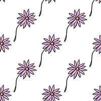 motif floral sans soudure. fond de fleurs colorées. doodle motif floral de la fête des mères. illustration de motif floral vintage vecteur