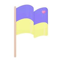 drapeau ukrainien, illustration vecteur