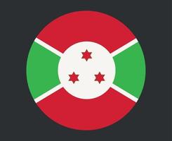 drapeau du burundi emblème national de l'afrique icône illustration vectorielle élément de conception abstraite vecteur