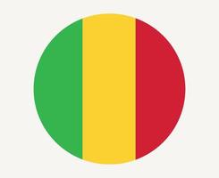 mali drapeau national afrique emblème icône illustration vectorielle élément de conception abstraite vecteur