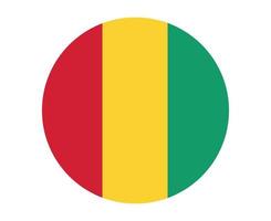 drapeau de la guinée emblème national de l'afrique icône illustration vectorielle élément de conception abstraite vecteur