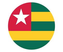 togo drapeau national afrique emblème icône illustration vectorielle élément de conception abstraite vecteur