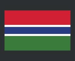 gambie drapeau national afrique emblème symbole icône illustration vectorielle élément de conception abstraite vecteur