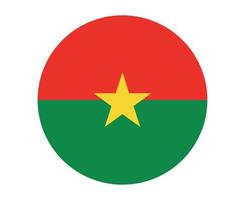 burkina faso drapeau national afrique emblème icône illustration vectorielle élément de conception abstraite vecteur