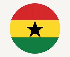 drapeau du ghana emblème national de l'afrique icône illustration vectorielle élément de conception abstraite vecteur