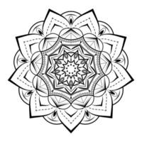 art de conception de fond de mandala floral vecteur