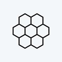 icône propolis. adapté à la ferme apicole. style de ligne. conception simple modifiable. vecteur de modèle de conception. illustration simple
