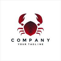 vecteur de logo de crabe pour votre entreprise ou votre entreprise