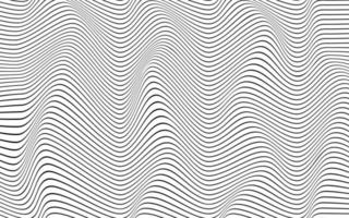 abstraction. lignes ondulées noires sur fond blanc. illustration vectorielle vecteur