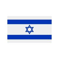 icône plate multicolore d'Israël vecteur