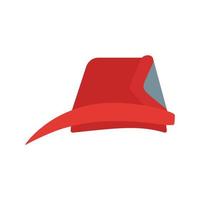 chapeau de pompier plat icône multicolore vecteur
