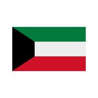 icône plate multicolore du koweït vecteur