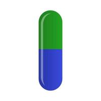 illustration vectorielle de capsule. symbole de la pharmacie médicale. style de dégradé de couleur vecteur