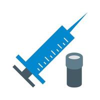 icône plate multicolore de vaccin vecteur