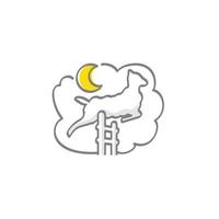 compter le symbole de l'insomnie des moutons vecteur