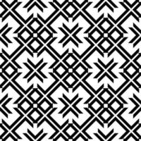 motif géométrique zig zag asiatique noir blanc vecteur