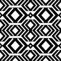 motif géométrique zig zag asiatique noir blanc vecteur