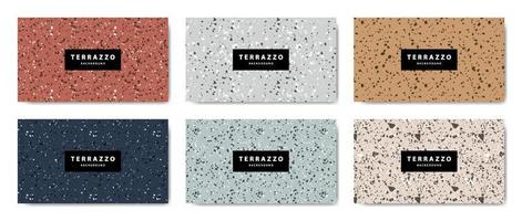 fond d'écran de plancher de terrazzo vecteur