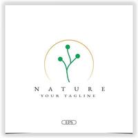 nature beauté logo premium modèle élégant vecteur eps 10