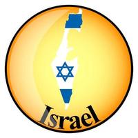 bouton orange avec les images des cartes d'Israël