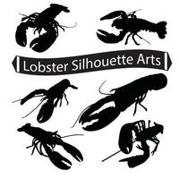 illustrations et vecteurs gratuits de homard silhouette écrevisse vecteur