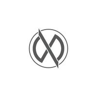 symbole logo vecteur de lettre x cercle motion design géométrique flèche