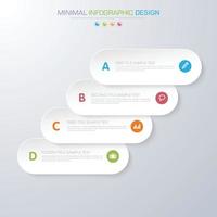 modèle d'infographie d'entreprise avec icône, illustration de conception vectorielle vecteur