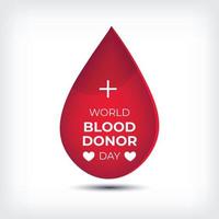 journée mondiale du donneur de sang 14 juin vecteur fond de la journée du donneur de sang