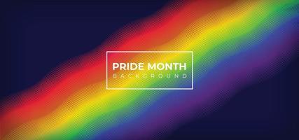 bannière du mois de la fierté, arrière-plan du mois de la fierté sur le concept arc-en-ciel coloré du mois de la fierté lgbt