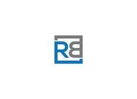 création de logo de lettre rb avec modèle d'icône de vecteur moderne créatif