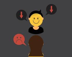 comportements passifs-agressifs qui est une façon d'exprimer des sentiments négatifs, tels que la colère ou l'agacement, indirectement au lieu de directement vecteur