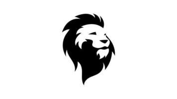 tête de lion logo concept illustration vectorielle vecteur