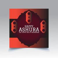 conception de modèle joyeux ashura vecteur