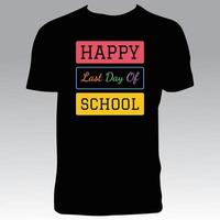 conception de t-shirt scolaire vecteur