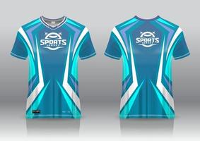 conception de jeu de maillot esport vue avant et arrière vecteur