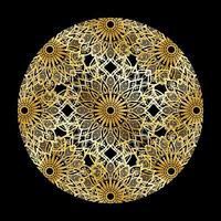 vecteur rond cercle abstrait. style mandala de luxe.