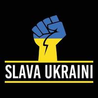 gloire à l'Ukraine. illustration vectorielle slava ukraini vecteur