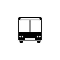 icône plate de bus vecteur
