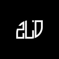 création de logo de lettre zlo sur fond noir. concept de logo de lettre initiales créatives zlo. conception de lettre zlo. vecteur