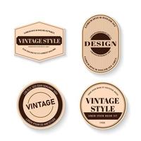 vecteur défini étiquette vintage et cadre.