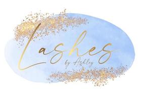 création de logo aquarelle élégante avec des éléments de paillettes d'or vecteur