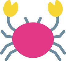 illustration vectorielle de crabe sur fond.symboles de qualité premium.icônes vectorielles pour le concept et la conception graphique. vecteur