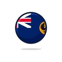 2. icône de drapeauicône de drapeau de l'Australie occidentale 7.eps vecteur