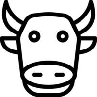 illustration vectorielle de vache sur fond.symboles de qualité premium.icônes vectorielles pour le concept et la conception graphique. vecteur