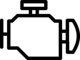 illustration vectorielle de moteur sur un fond. symboles de qualité premium. icônes vectorielles pour le concept et la conception graphique. vecteur