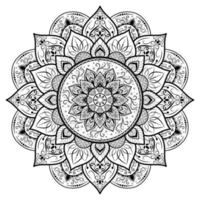 motif floral de mandala, éléments décoratifs vintage, fond de mandala vecteur